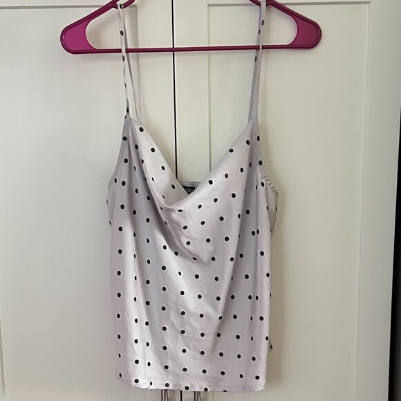 Yipinduo Satin Tak Top, Cowl Neck, Sleeveless, Size: Small - Picture 1 of 6